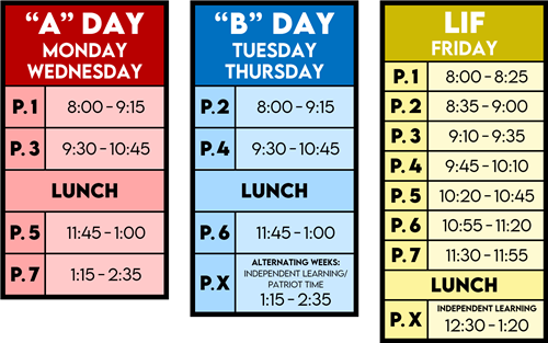 Eisenhower Daily Schedule 