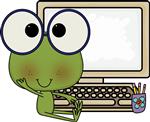 computer frog computer frog