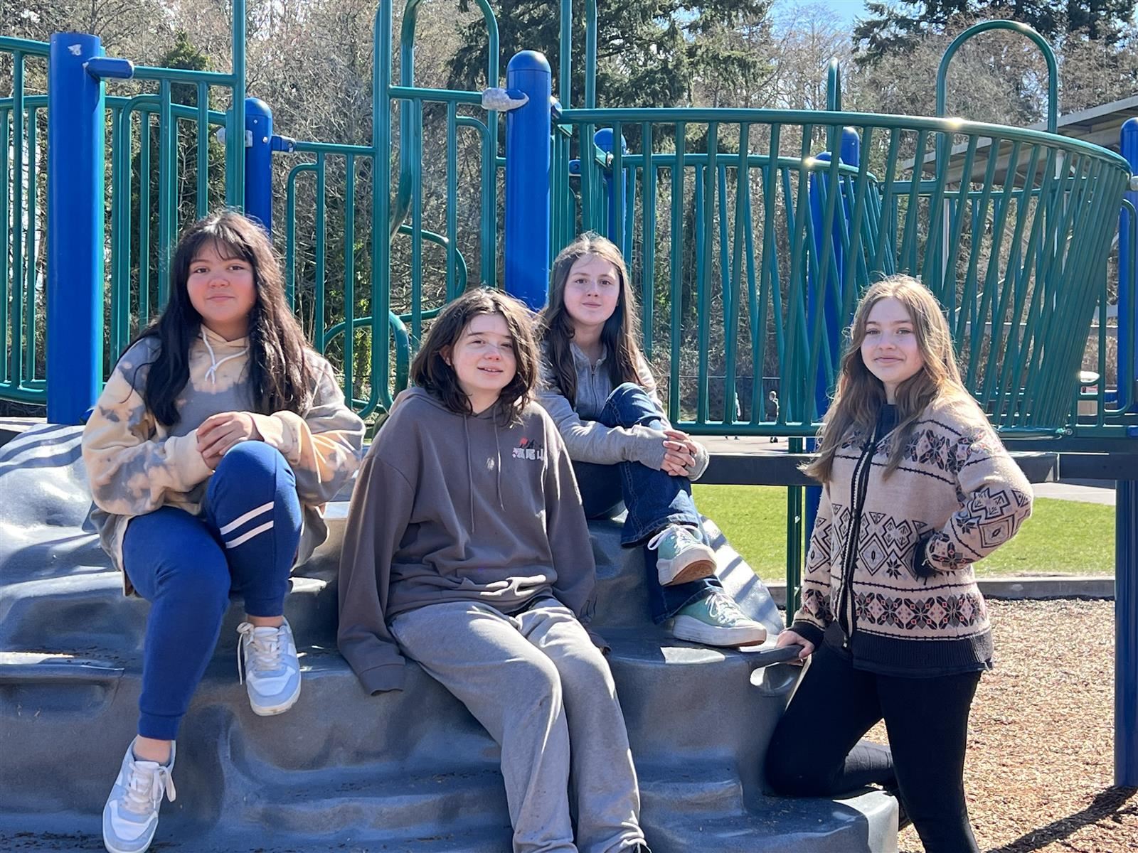 girls at recess