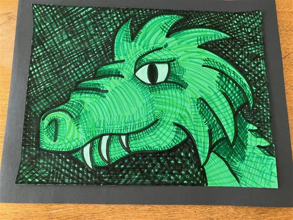 Crosshatching Dragons